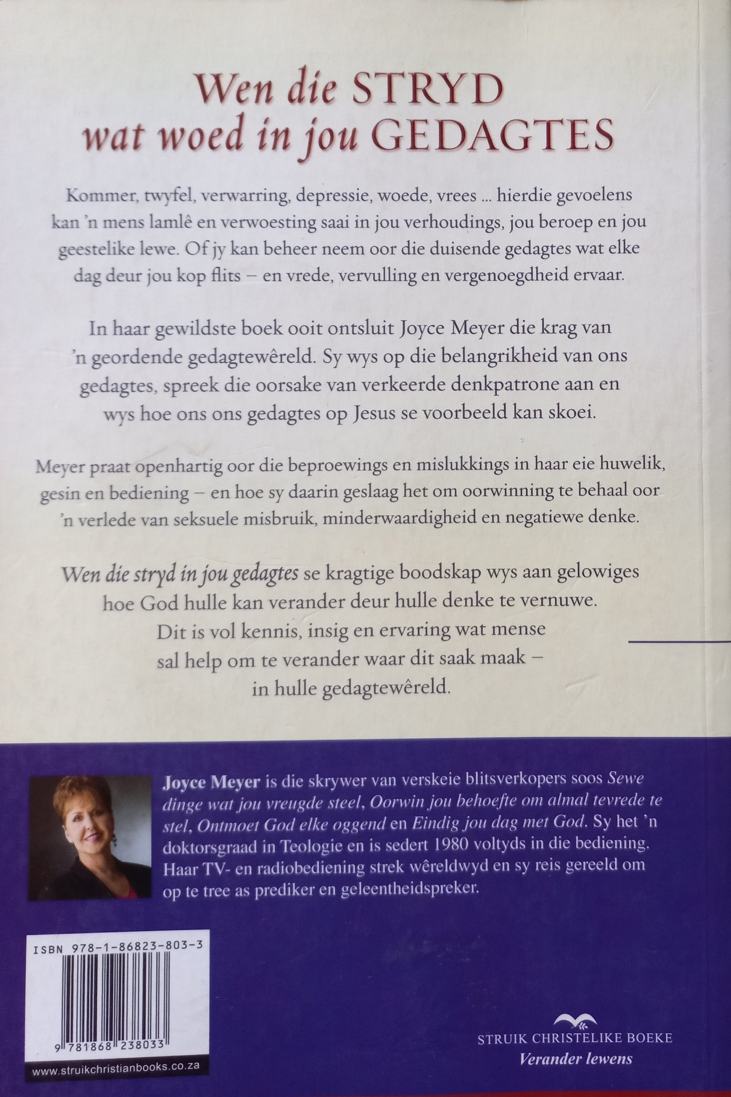 Wen die stryd in jou gedagtes - Joyce Meyer