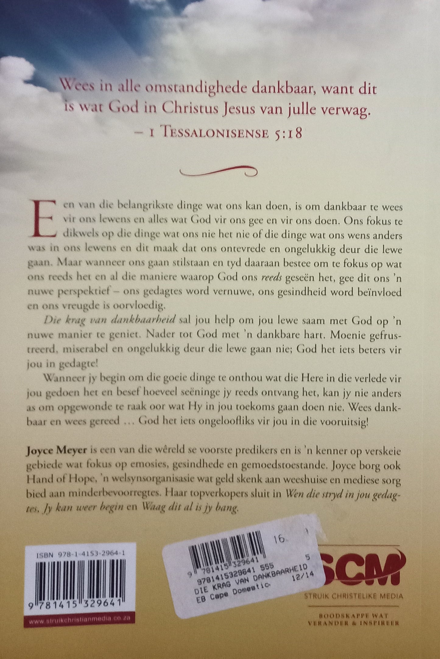 Die krag van dankbaarheid - Joyce Meyer