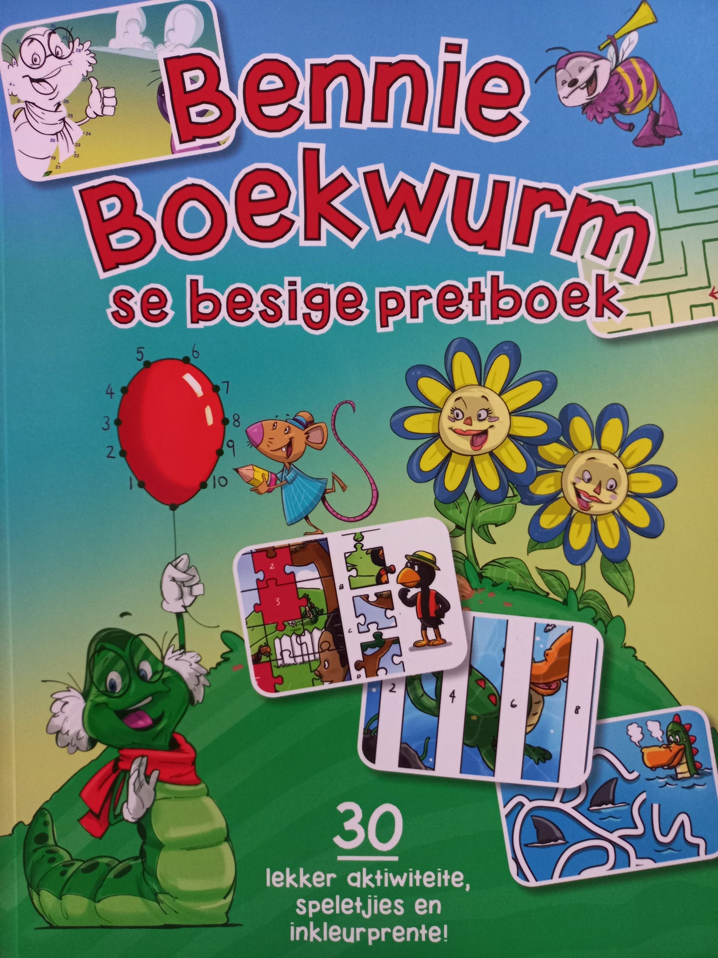 Bennie Boekwurm se besige pretboek