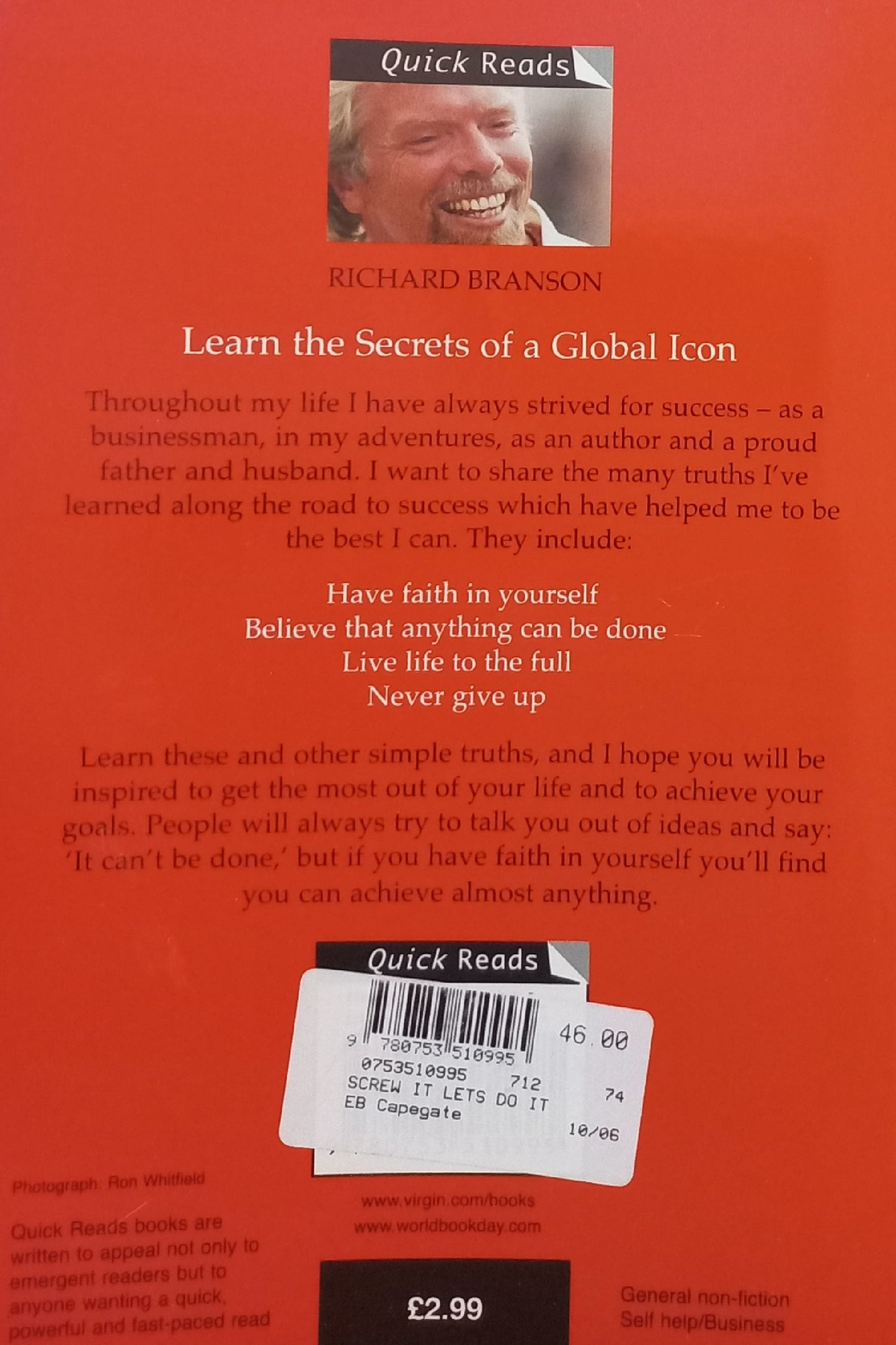 Screw it, let's do it: Lessons in life - Richard Branson