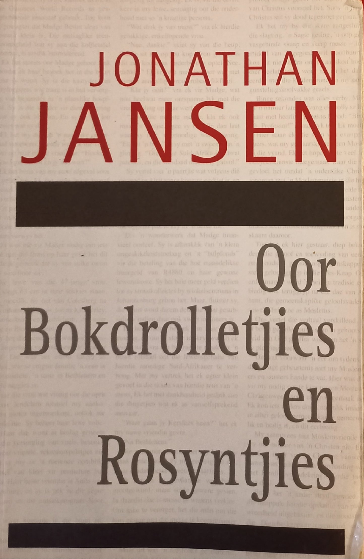 Oor Bokdrolletjies en Rosyntjies - Jonathan Jansen