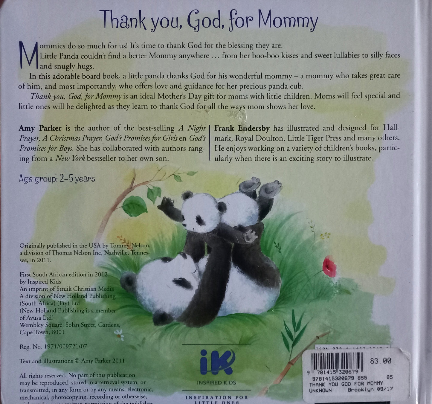 Thank you, God, for Mommy - Amy Parker