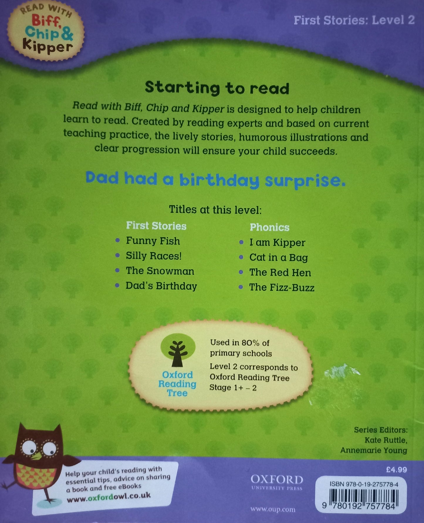 Biff, Chip & Kipper: Dad's Birthday - Roderick Hunt (First stories: Level 2)