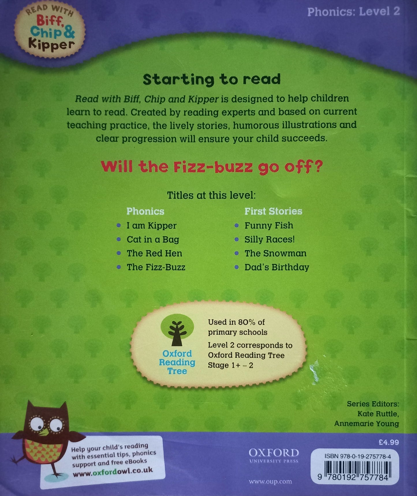 Biff, Chip & Kipper: The fizz-buzz - Roderick Hunt (Phonics: Level 2)