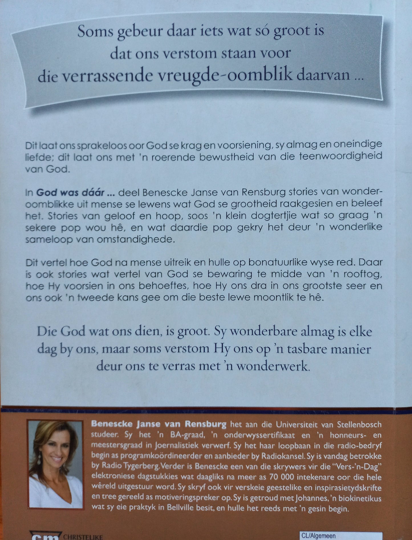 God was dáár... Benescke J van Rensburg