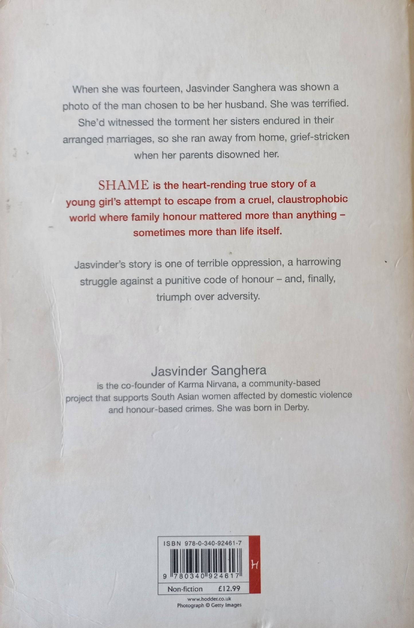 Shame - Jasvinder Sanghera