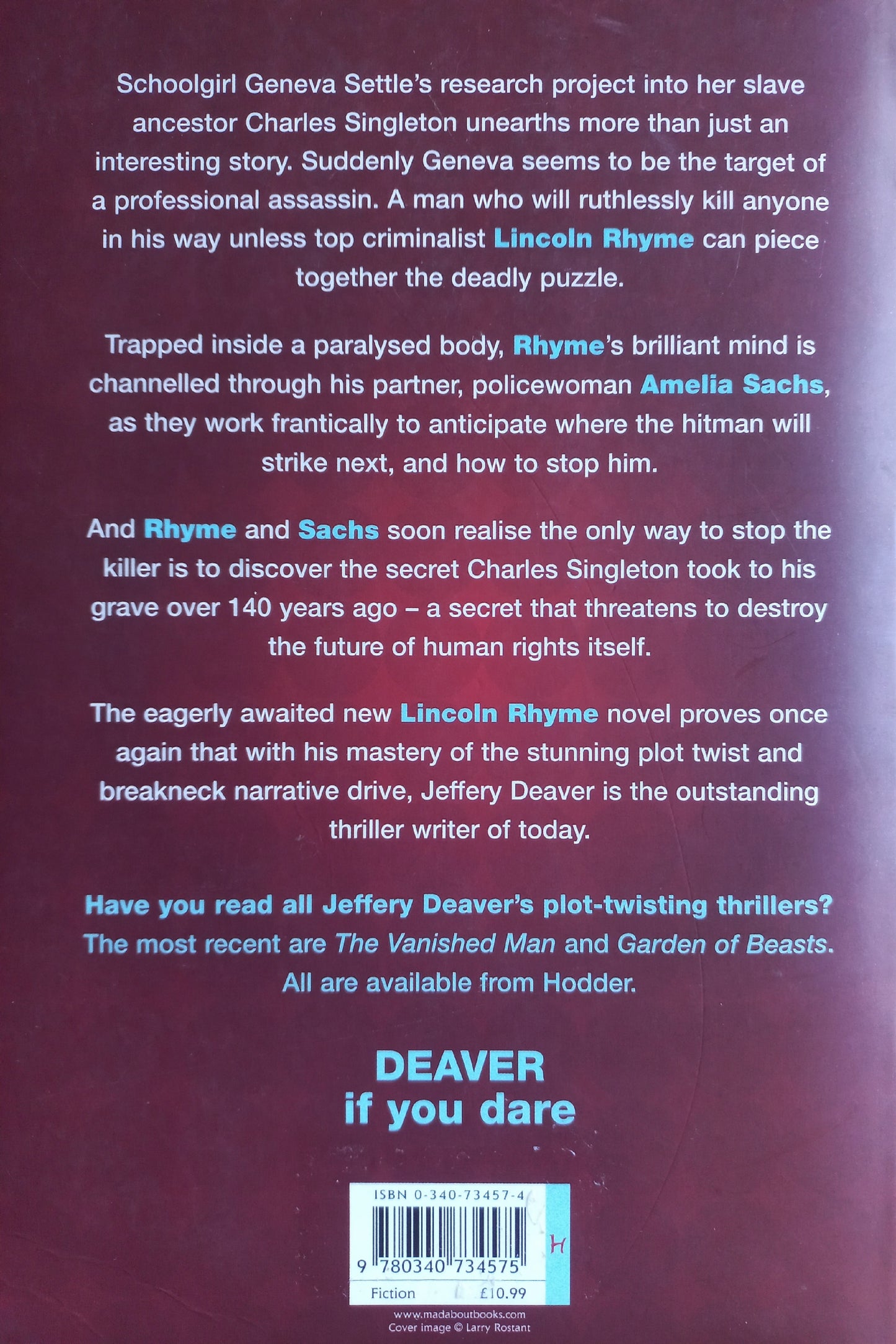 The twelfth card - Jeffrey Deaver (Lincoln Rhyme #6)