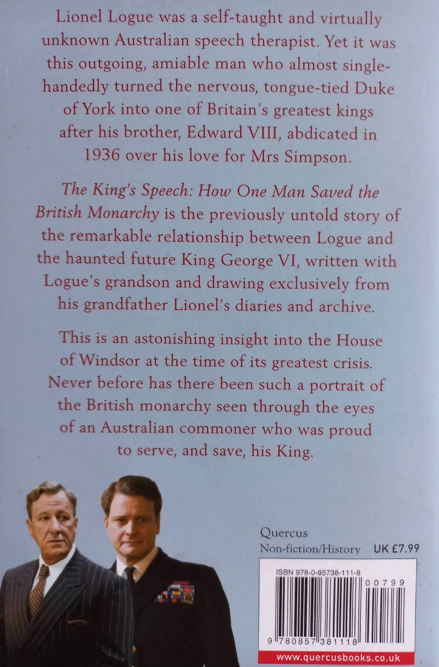 The King's speech  - Mark Logue & Peter Conradi