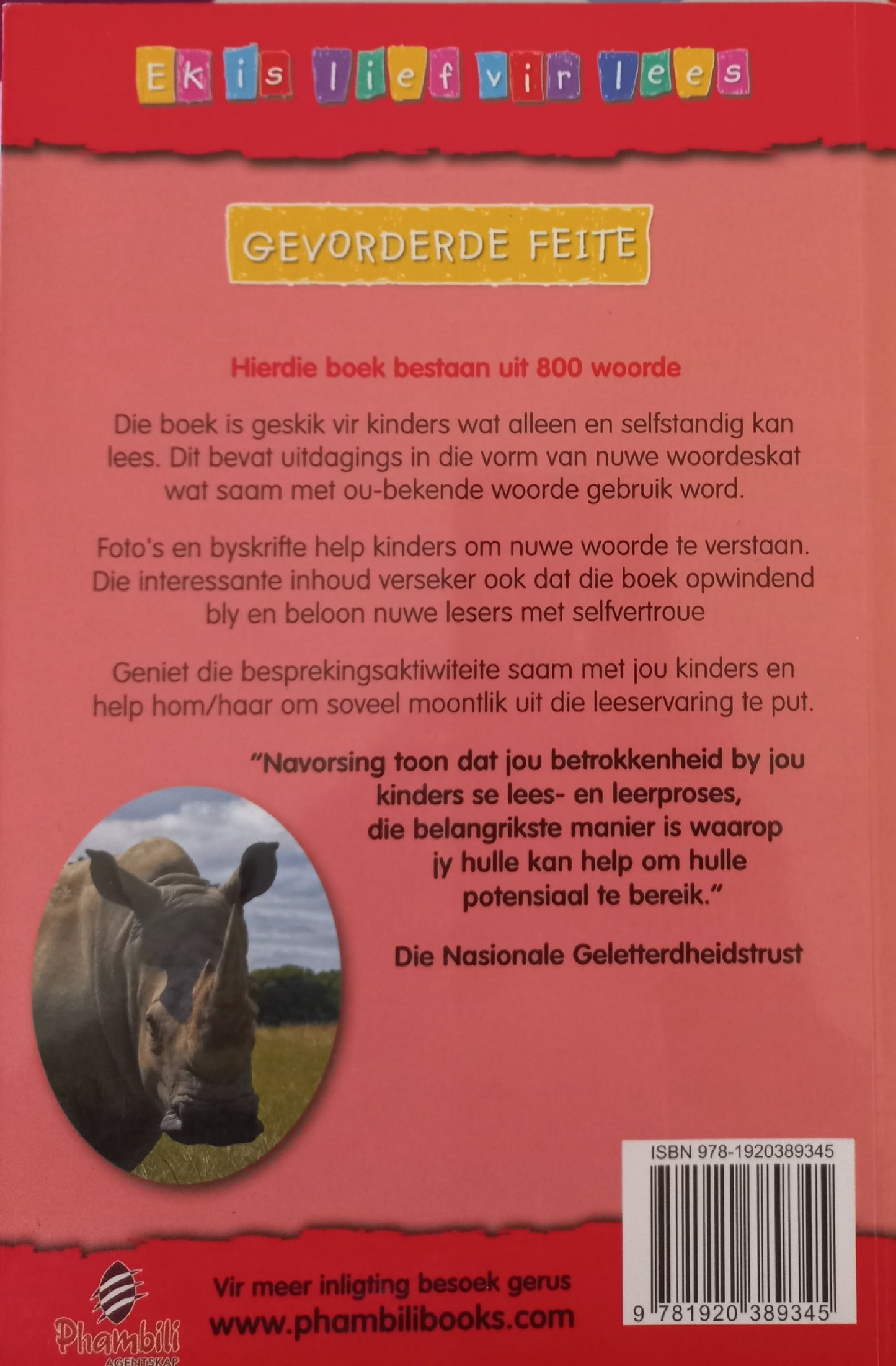 Renosters in gevaar - gevorderde feite