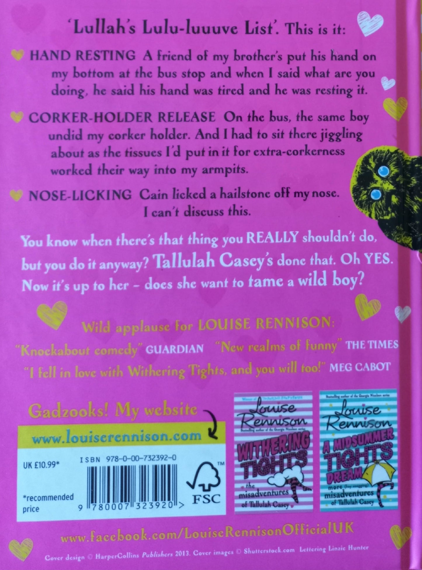 The taming of the tights - Louise Rennison (The misadventures of Tullulah Casey #3)