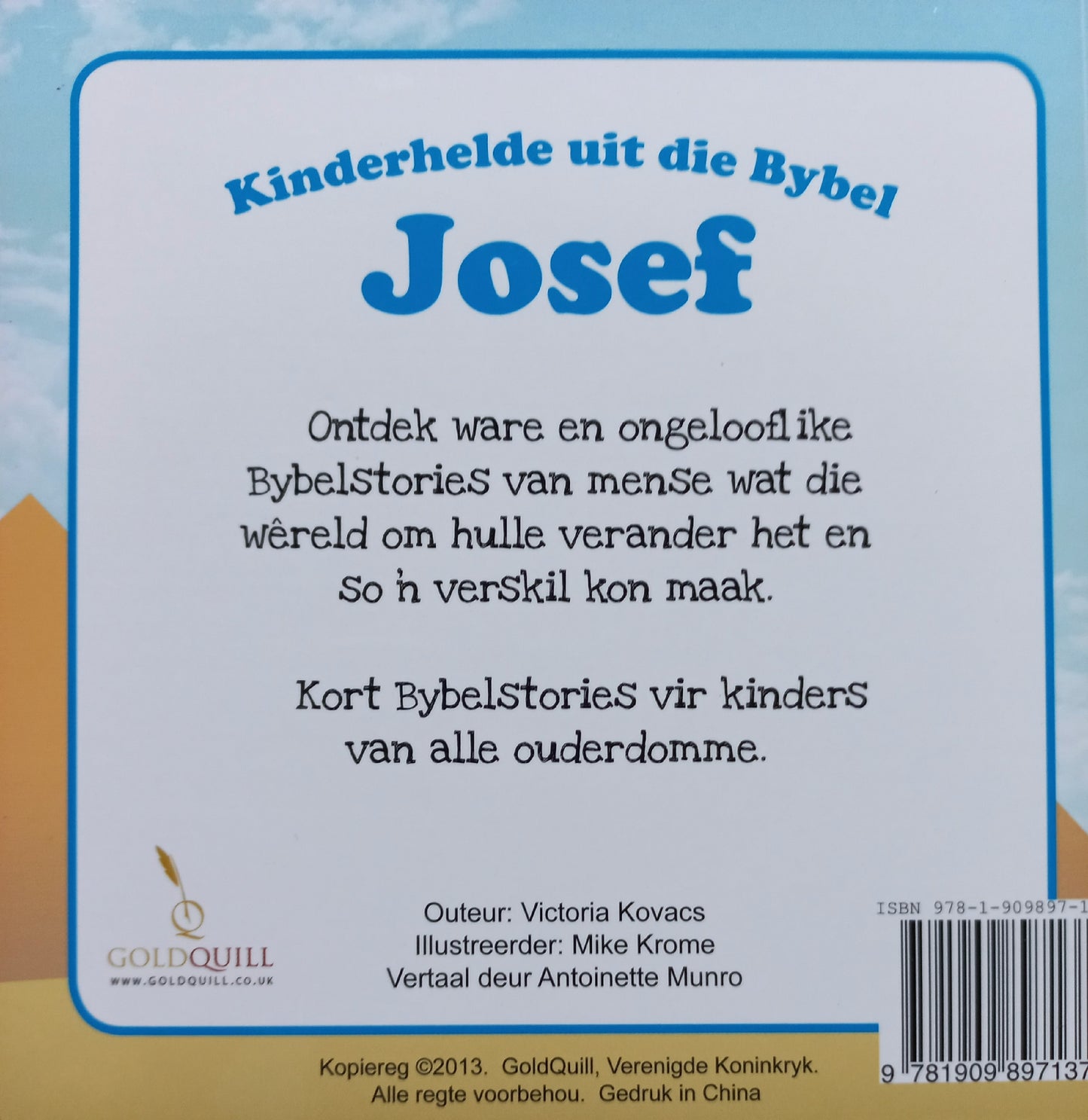 Kinderhelde uit die Bybel: Josef - Victoria Kovacs