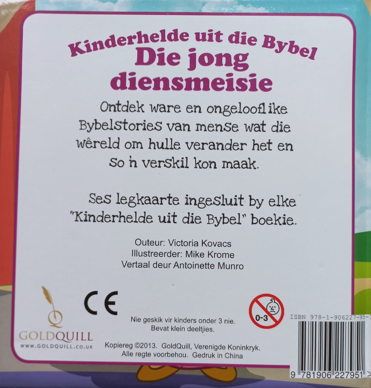 Kinderhelde uit die Bybel legkaart boek: Die jong diensmeisie - Victoria Kovacs