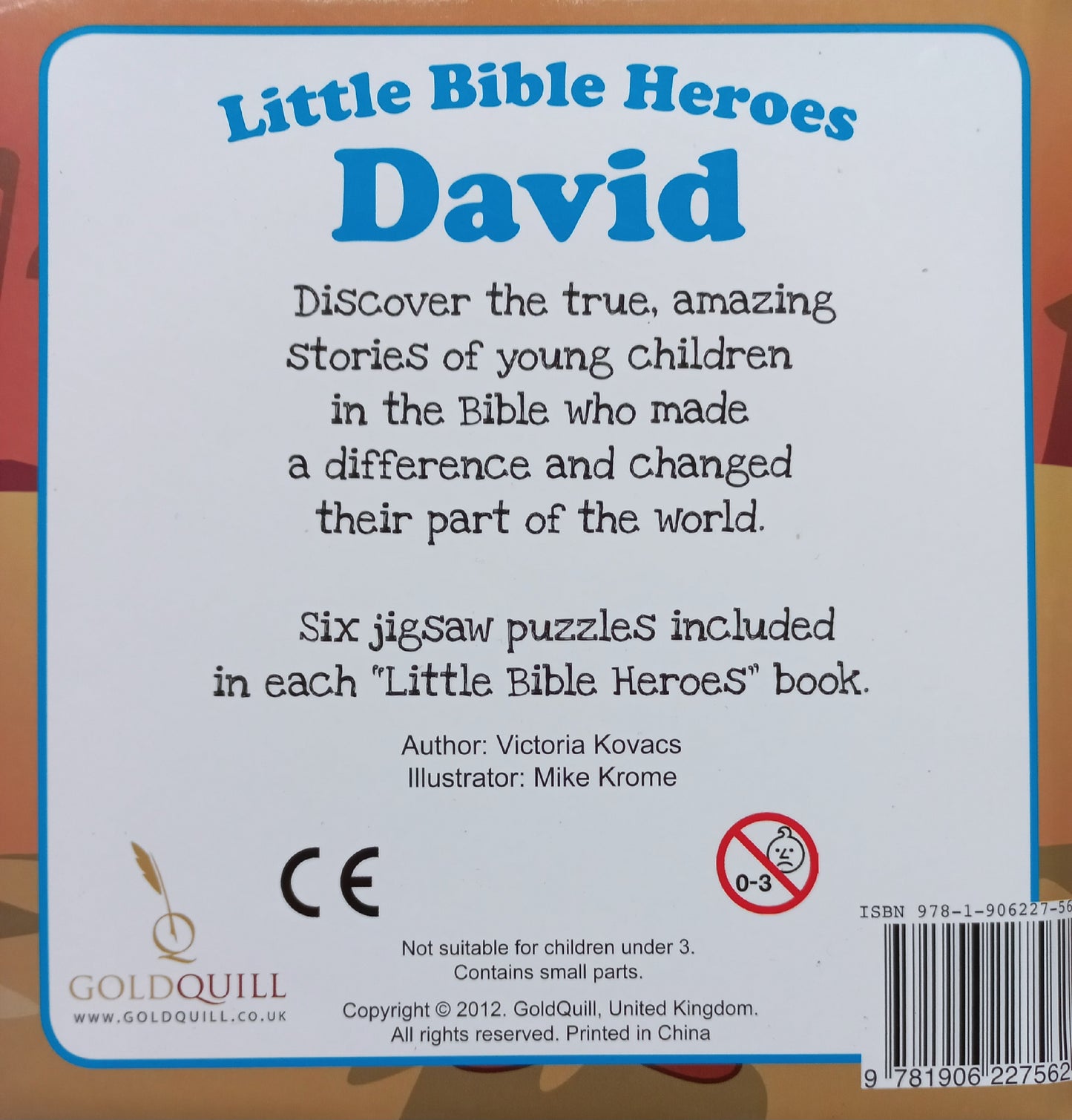 Little Bible Heroes Puzzle book: David - Victoria Kovacs