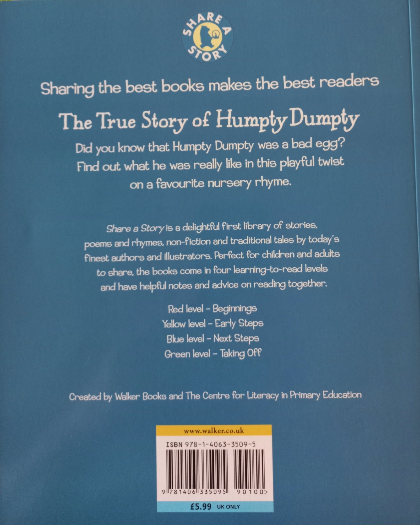 The true story of Humpty Dumpty - Sarah Hayes