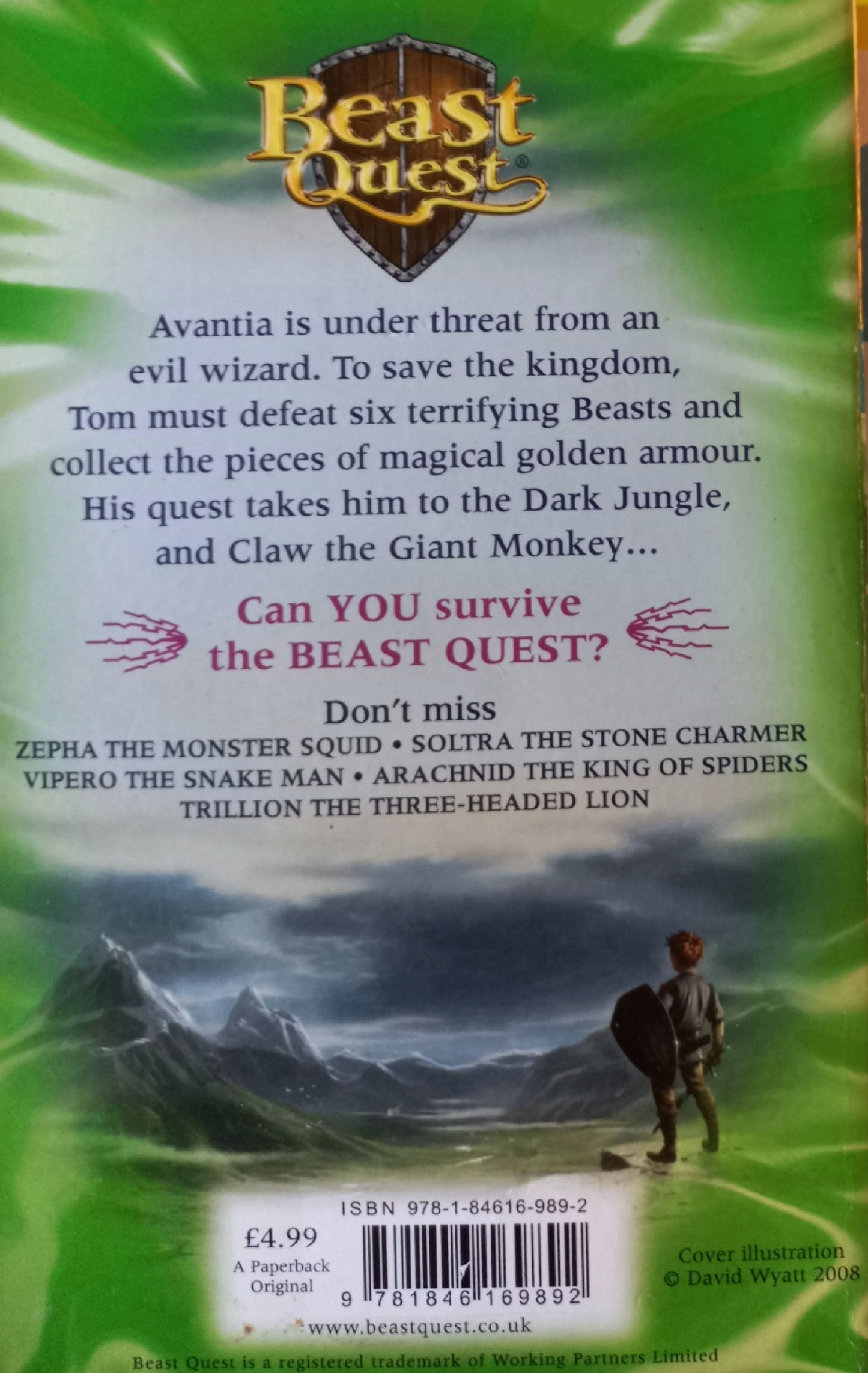 Claw: The giant monkey - Adam Blade (Beast Quest #8)