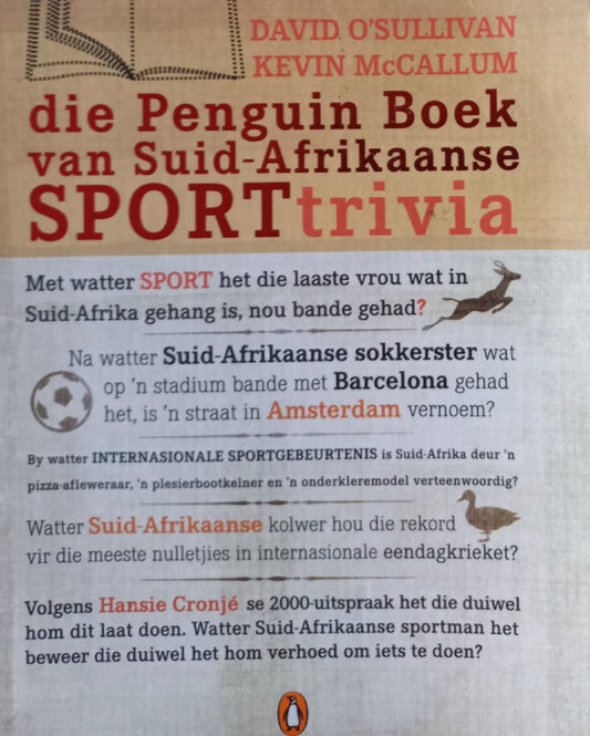 Die Penguin boek van Suid-Afrikaanse Sporttrivia