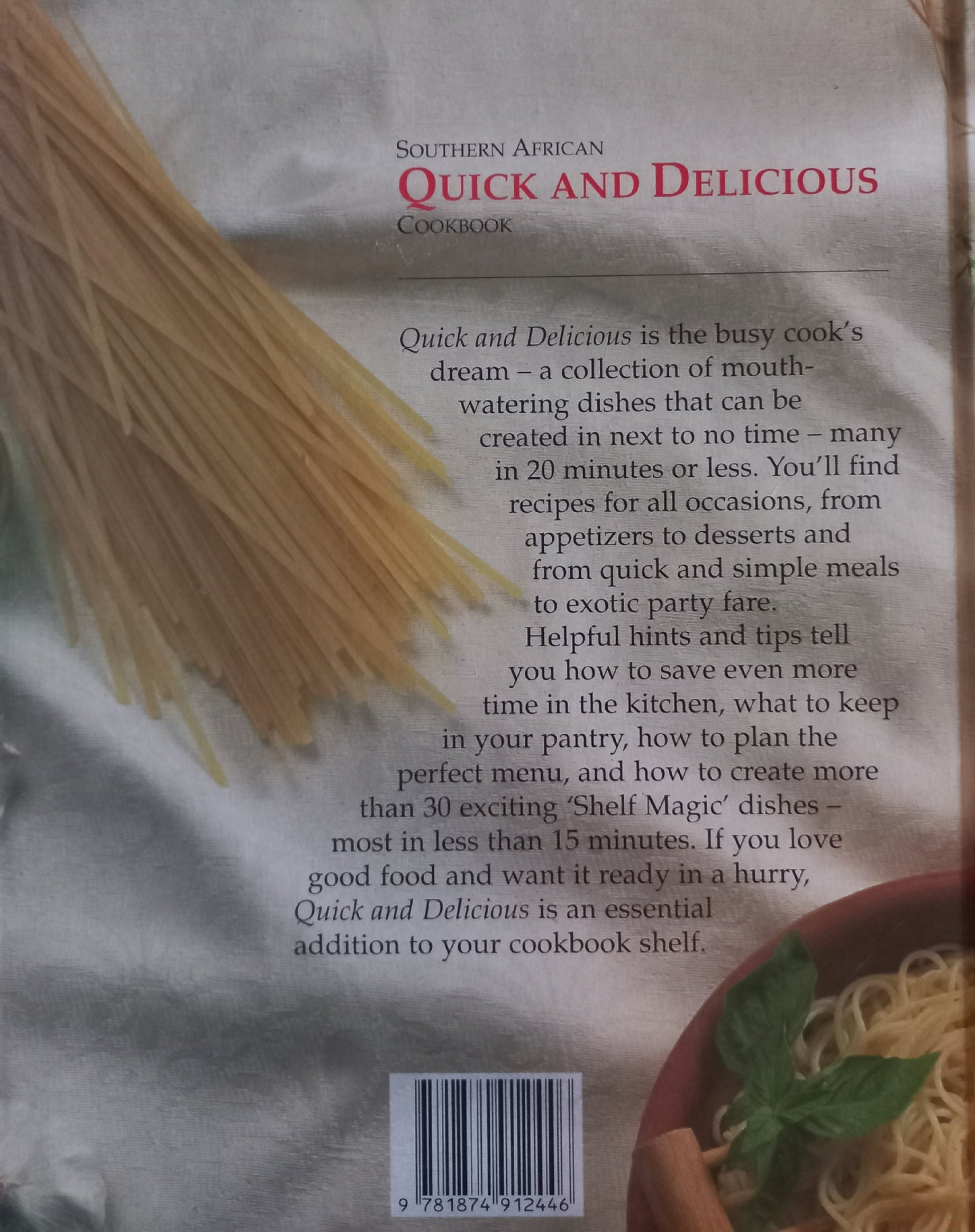 South African Quick and Delicious cookbook - Readers Digest