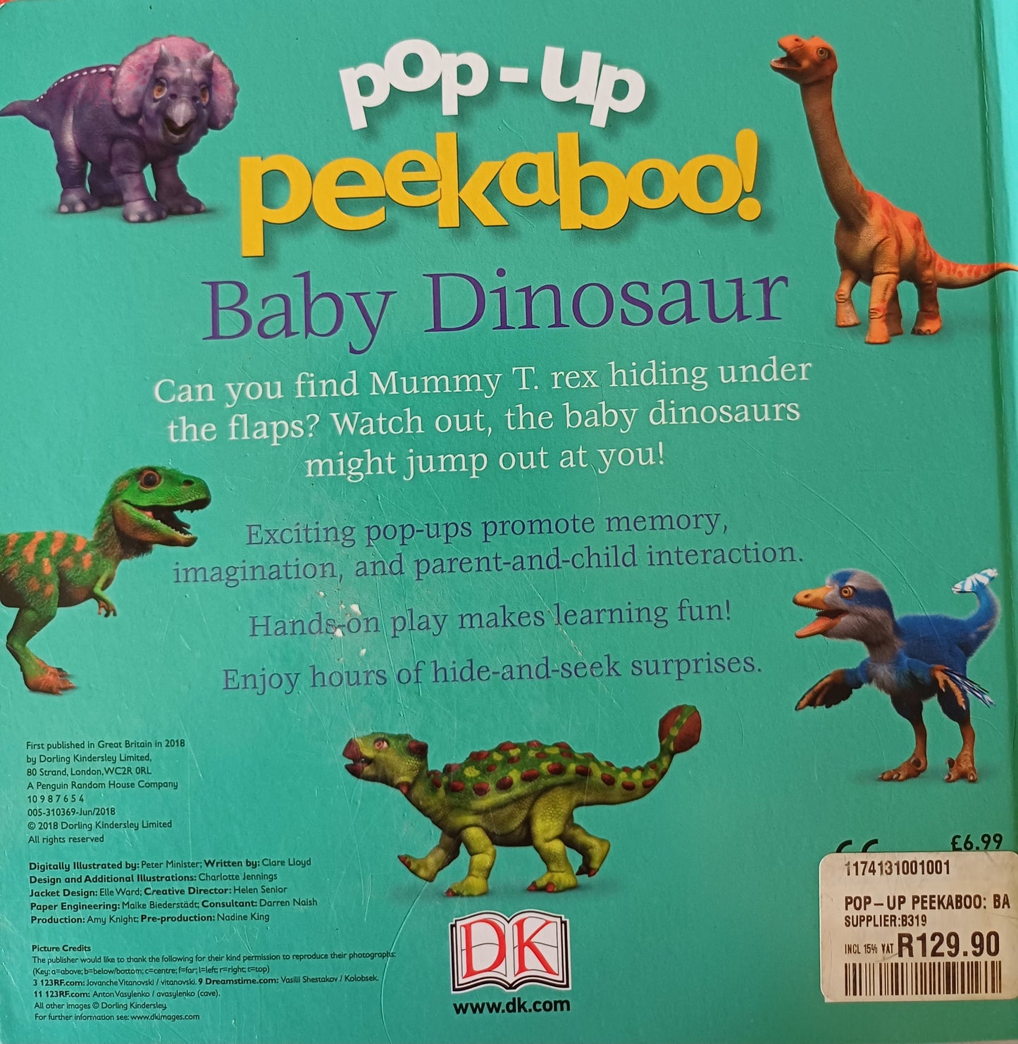 Pop-up peekaboo: Baby Dinosaur - DK