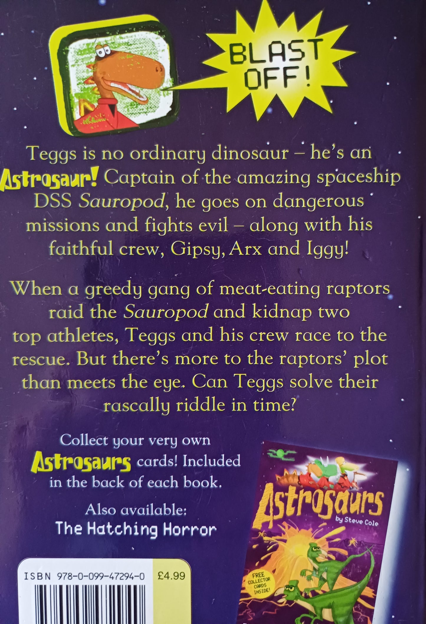 Riddle of the Raptors - Steve Cole (Astrosaurs #1)