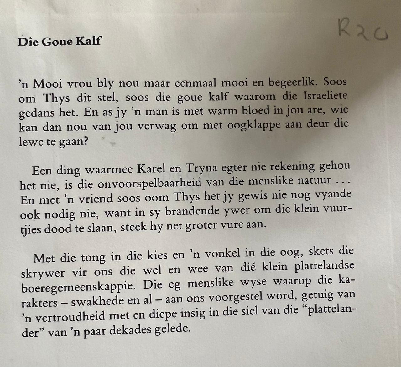 Die goue kalf - J.H. Naude