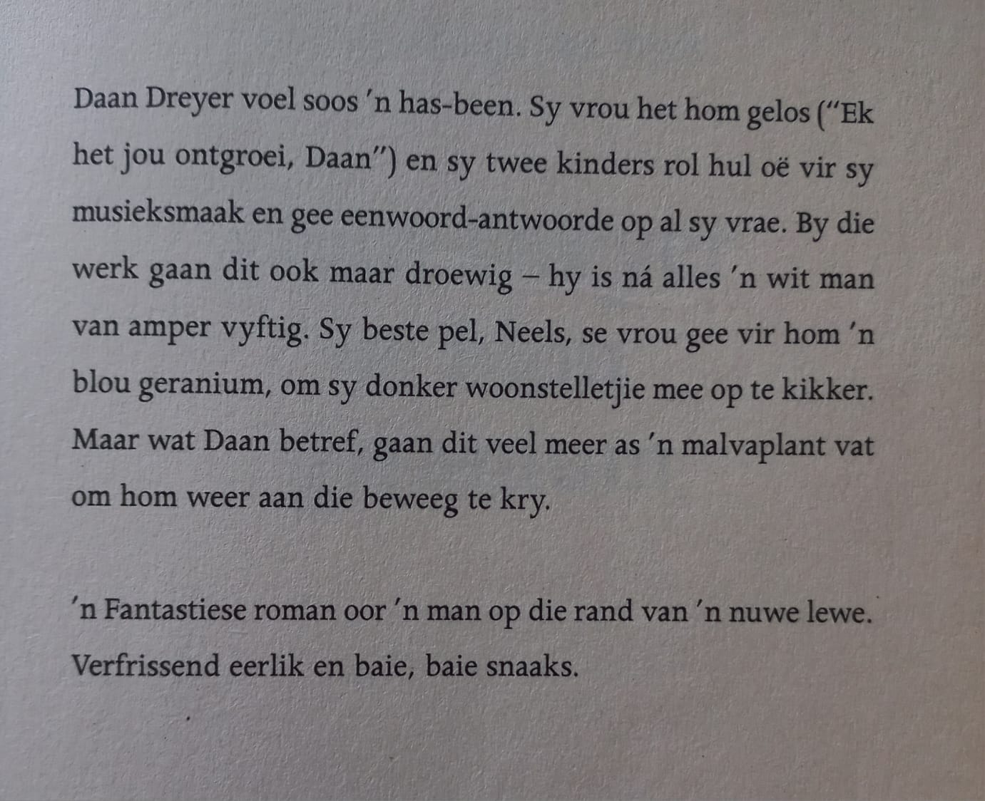 Daan Dreyer se blou geranium - Derick B van der Walt