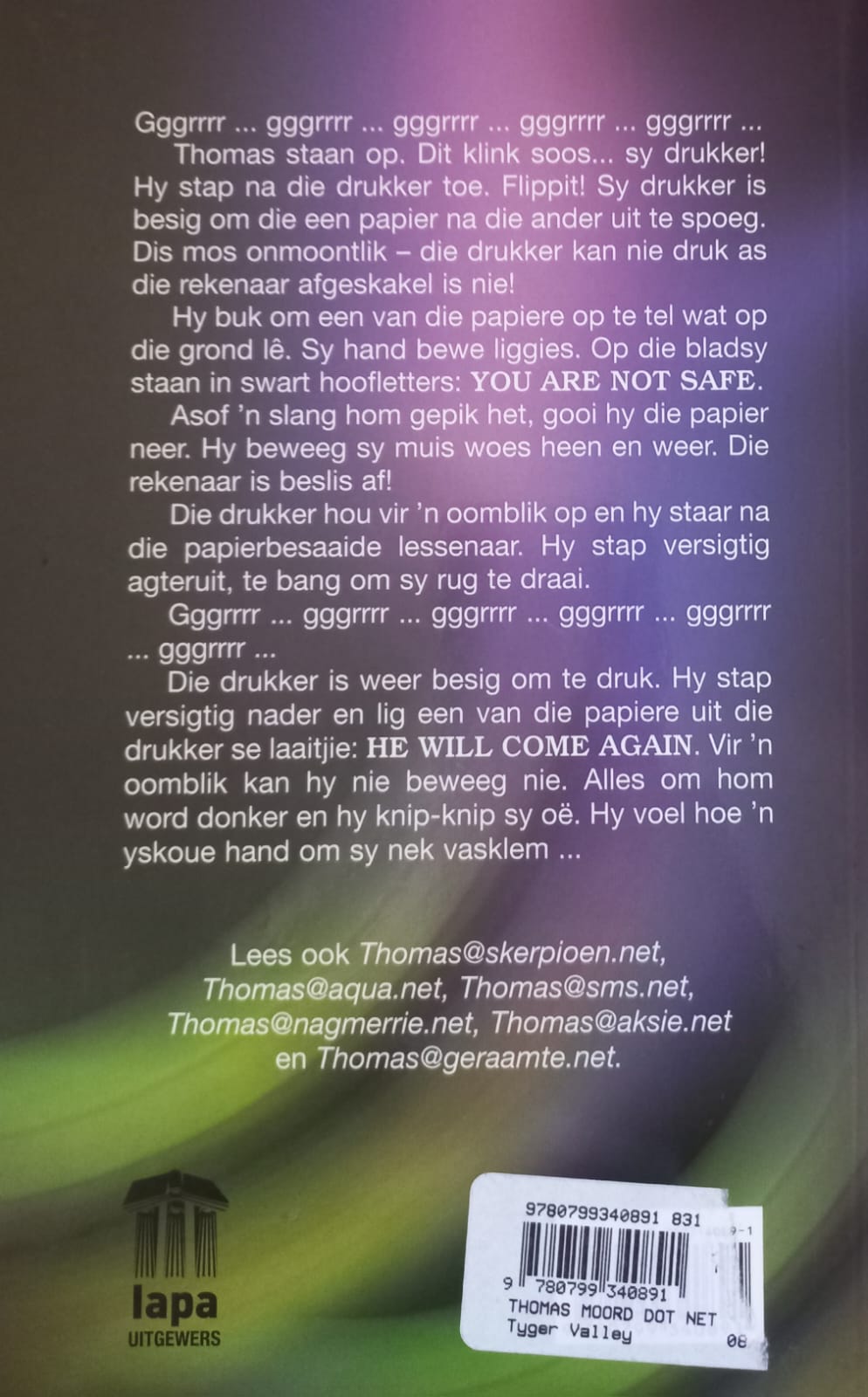 Thomas@moord.net - Carina Diedericks-Hugo