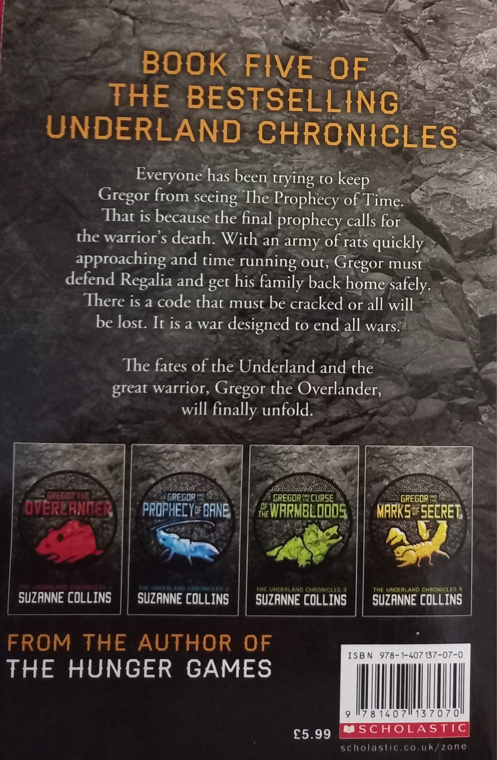 Gregor and the Code of Claw - Suzanne Collins (The Underland Chronicles #5)