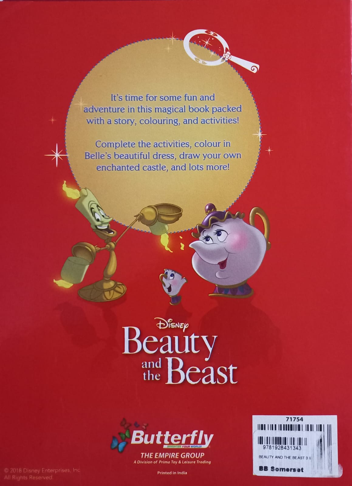 The Beauty and the Beast: 3-in-1 Colouring, Story & Activity