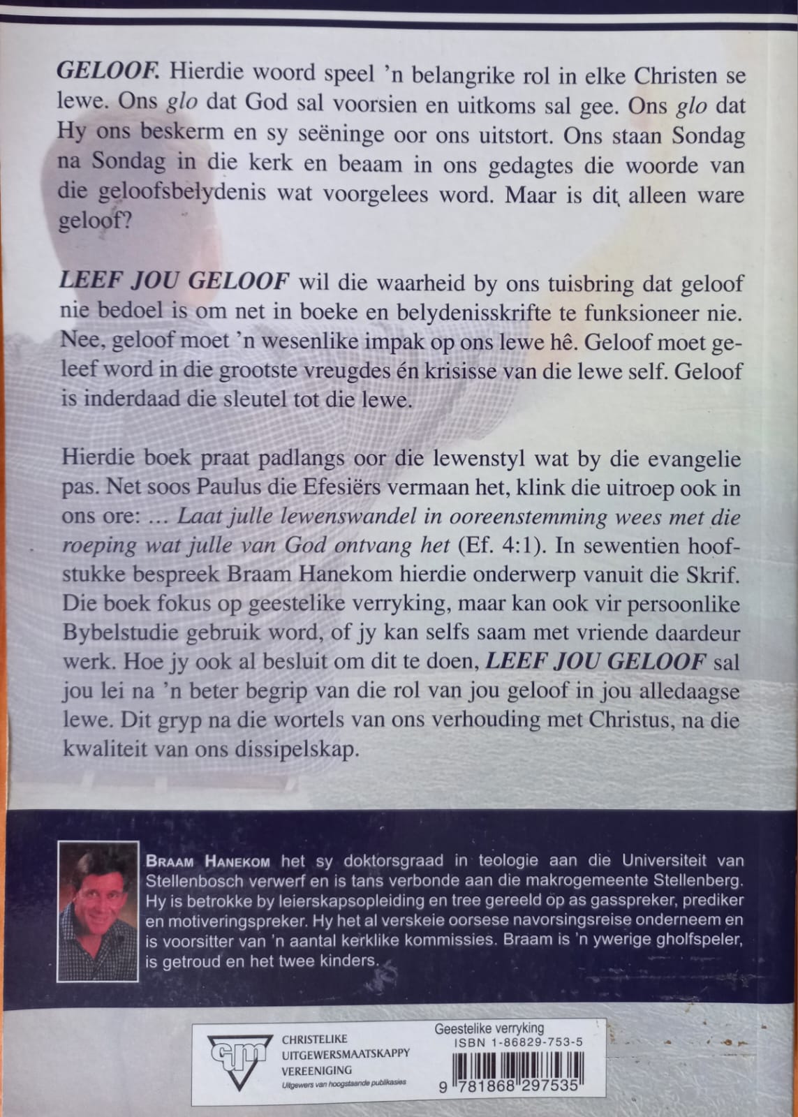 Leef jou geloof - Braam Hanekom