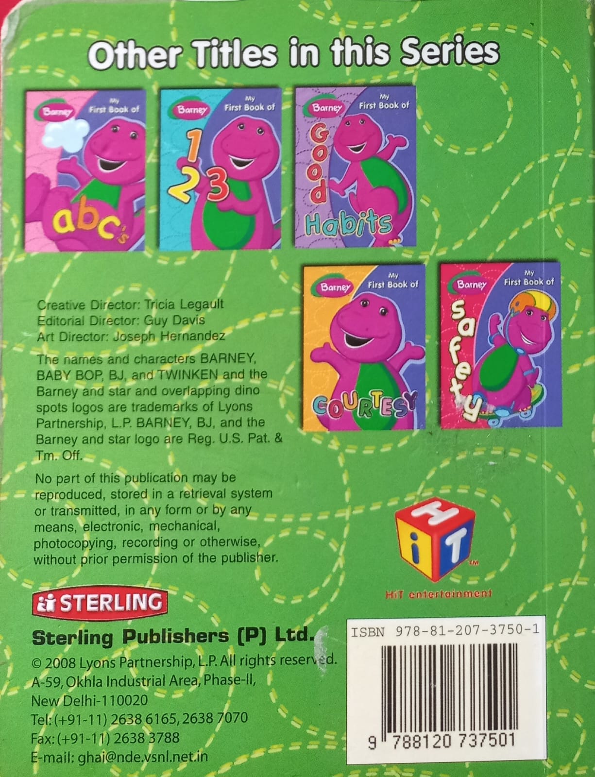 Barney: My first book of colours