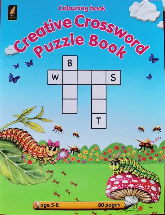 Creative Crossword Puzzle Book - age 5-8 - 80 pages