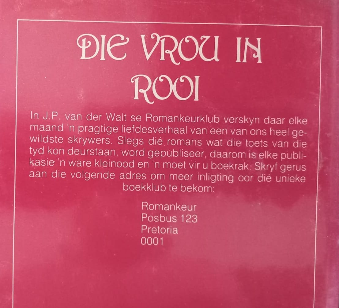 Die vrou in rooi - C.F. Beyers-Boshoff